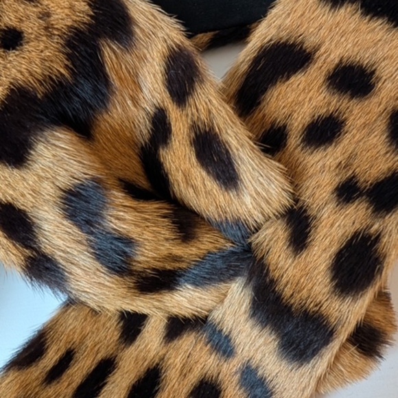 Vintage Leopard Print Hat and collar scarf 1940s 1950s BONWITT TELLER - Picture 6 of 14